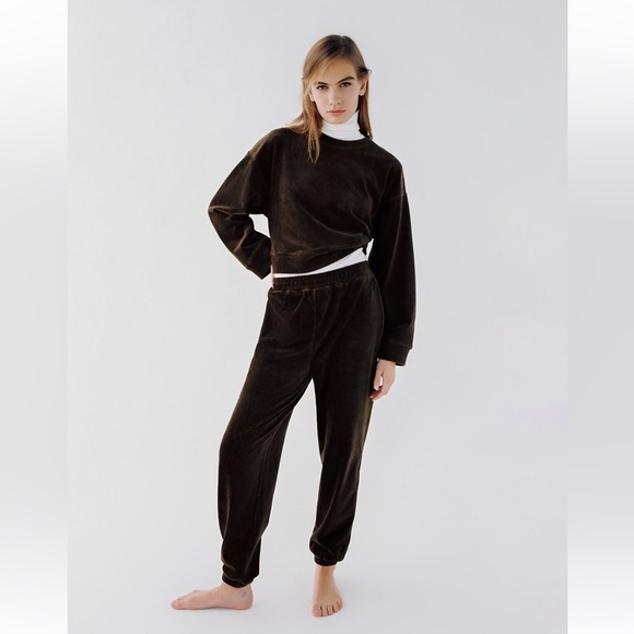 Zara NWT Fine Waled Corduroy Joggers size M - Picture 6 of 7